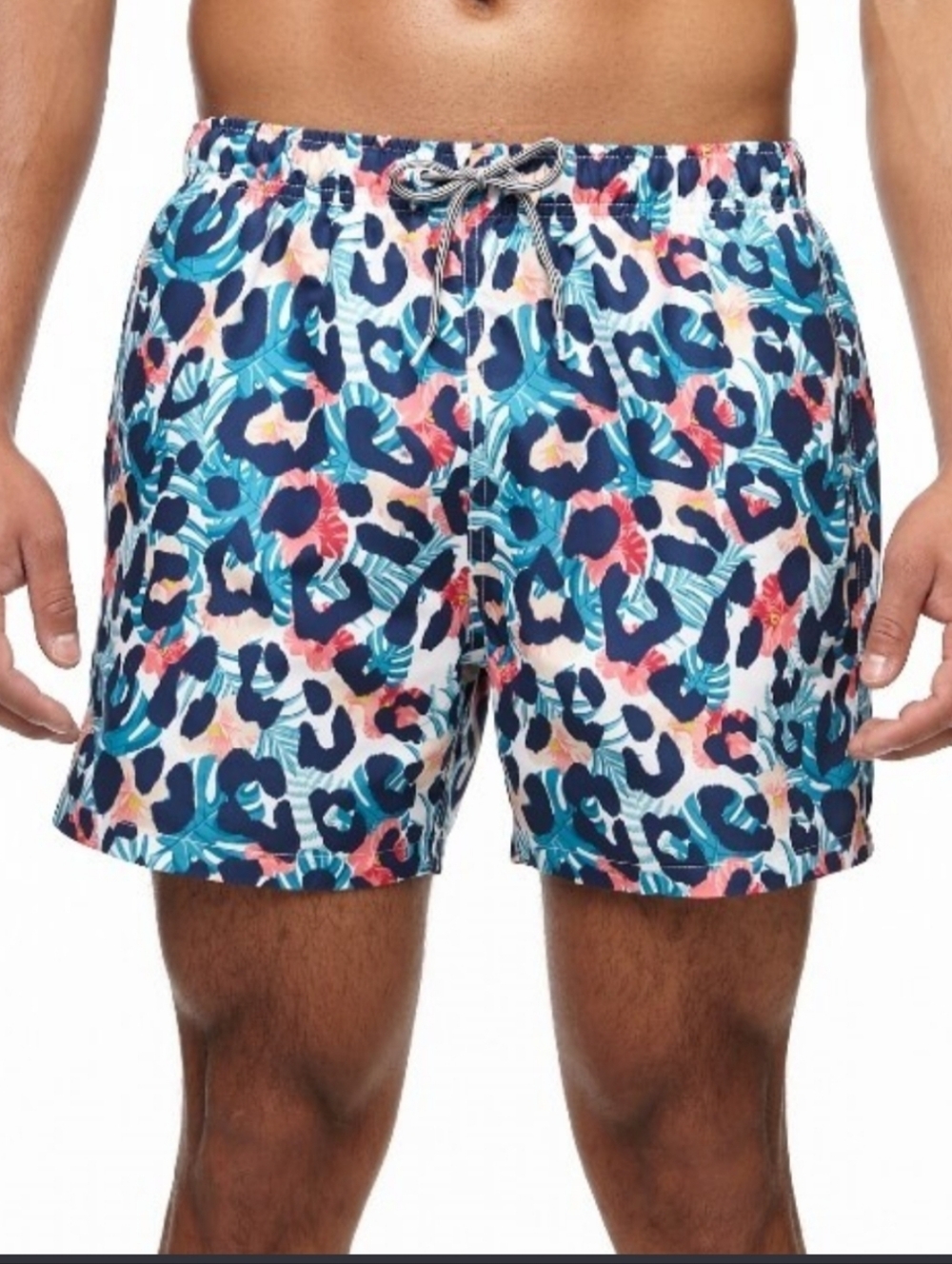Boardies Men's Cheetah Print Swim Trunks Size XL